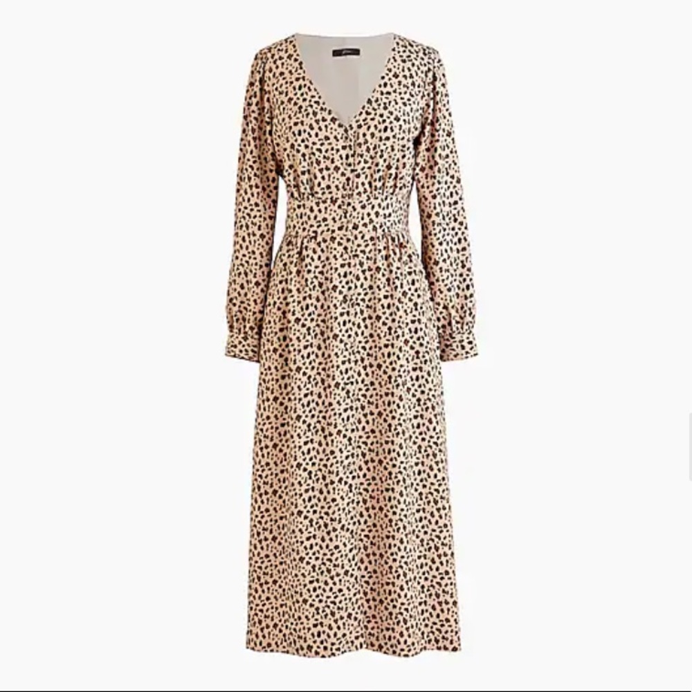 NWT J Crew Dress in Leopard